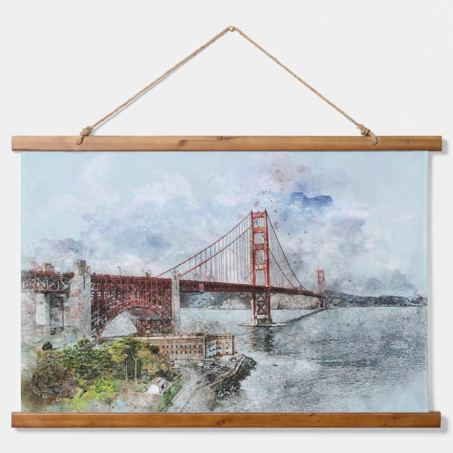 Golden Gate Bridge San Francisco California   Hanging Tapestry (Front)