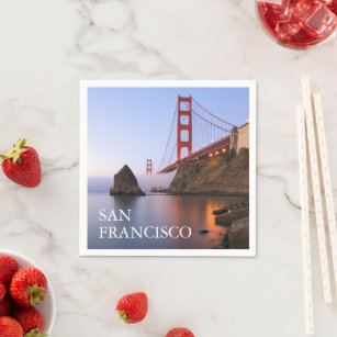 Golden Gate Bridge   San Francisco California Napkin