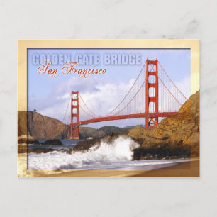 Golden Gate Bridge, San Francisco, California Postcard