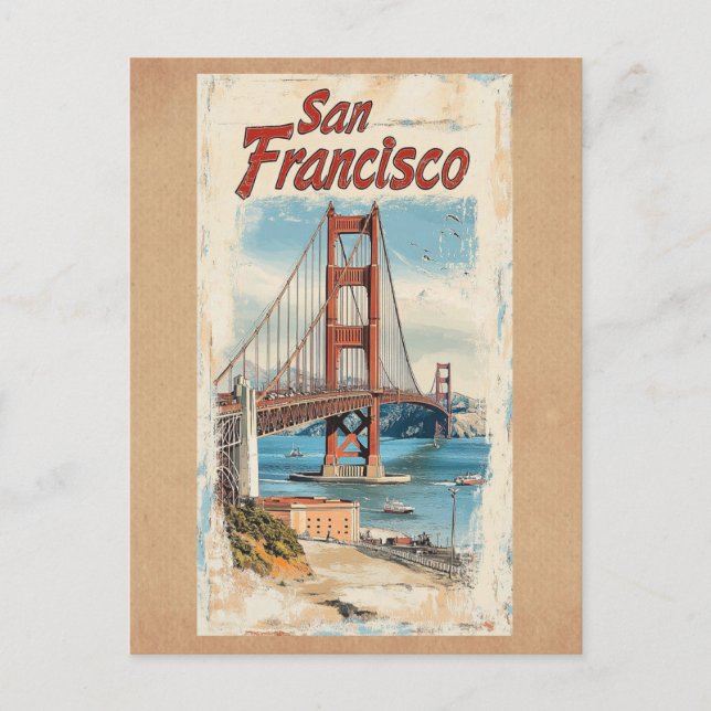 Golden Gate Bridge San Francisco California Postcard (Front)
