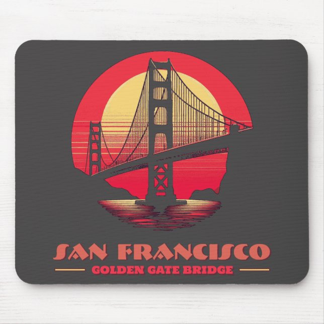 Golden Gate Bridge San Francisco California USA Mouse Mat (Front)