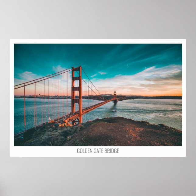 Golden Gate Bridge, San Francisco, California, USA Poster (Front)