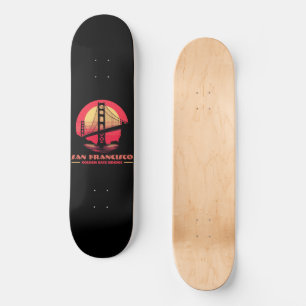 Golden Gate Bridge San Francisco California USA Skateboard