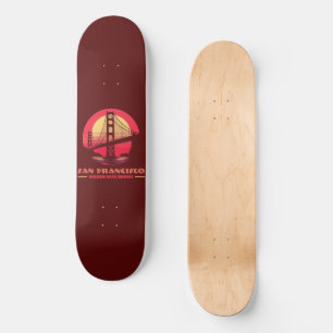 Golden Gate Bridge San Francisco California USA Skateboard