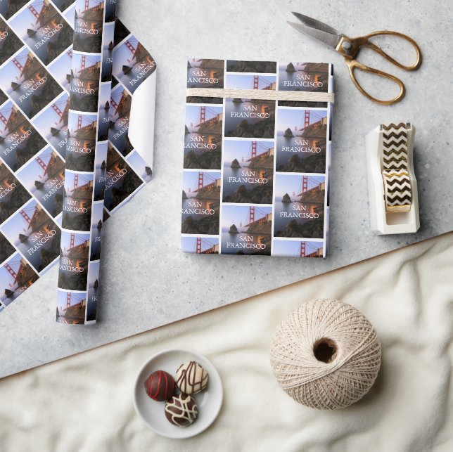 Golden Gate Bridge | San Francisco California Wrapping Paper (Crafts)