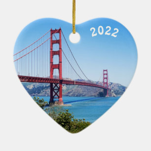 Golden Gate Bridge, San Francisco, Ceramic Tree Decoration