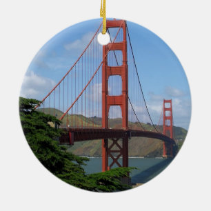Golden Gate Bridge, San Francisco Ceramic Tree Decoration
