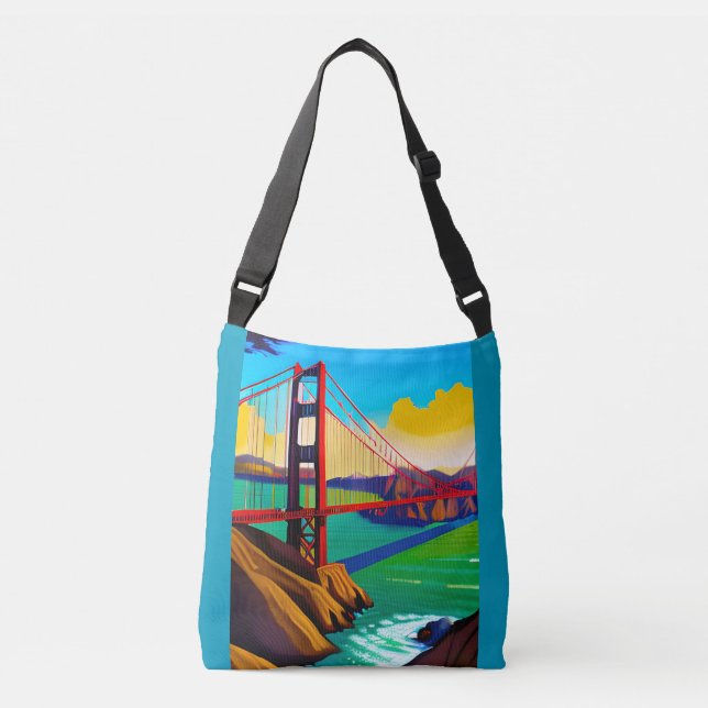 Golden Gate Bridge, San Francisco   Crossbody Bag (Front)