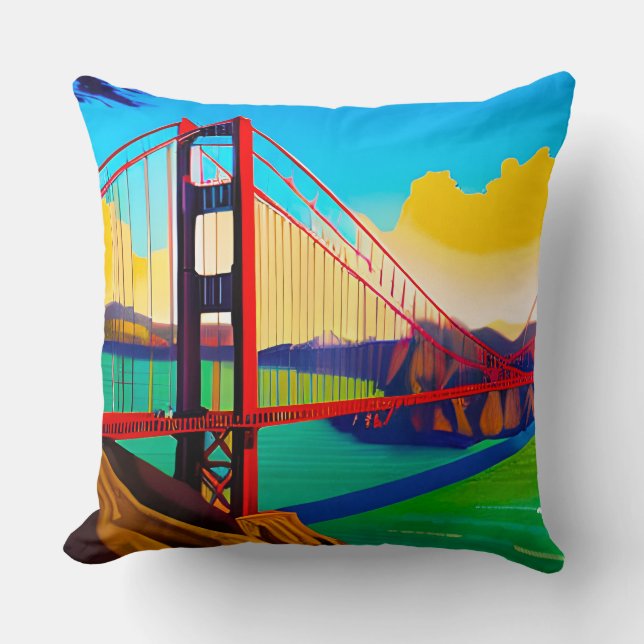 Golden Gate Bridge, San Francisco  Cushion (Front)