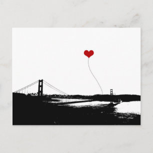 Golden Gate Bridge San Francisco Lover's Postcard