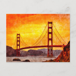Golden Gate Bridge, San Francisco, Postcard