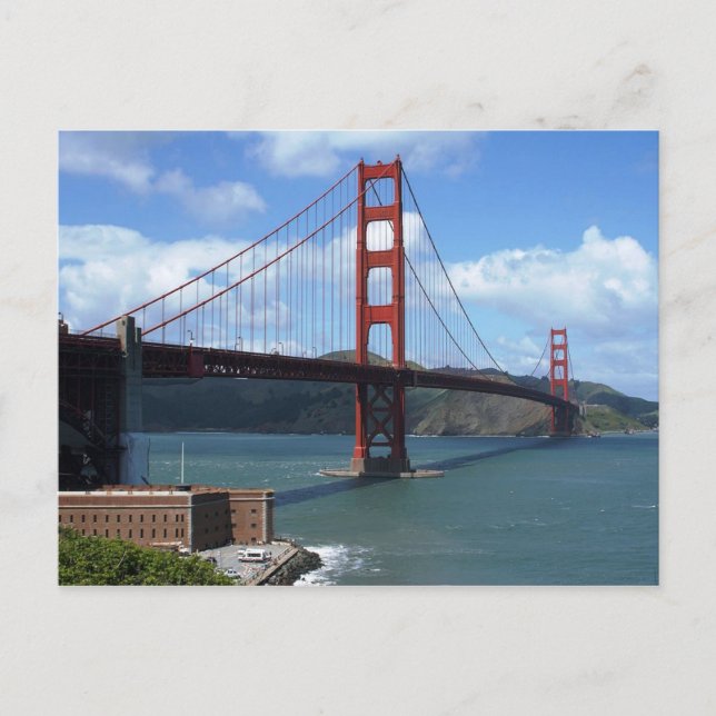Golden Gate Bridge, San Francisco Postcard (Front)