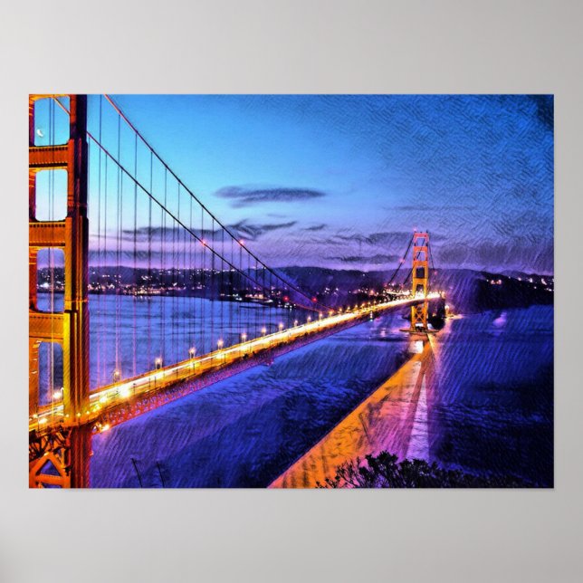 Golden Gate Bridge San Francisco Poster (Front)
