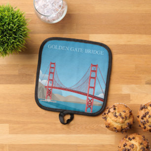 Golden Gate Bridge   San Francisco Pot Holder