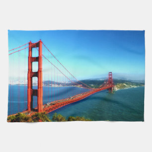 Golden Gate Bridge - San Francisco Tea Towel