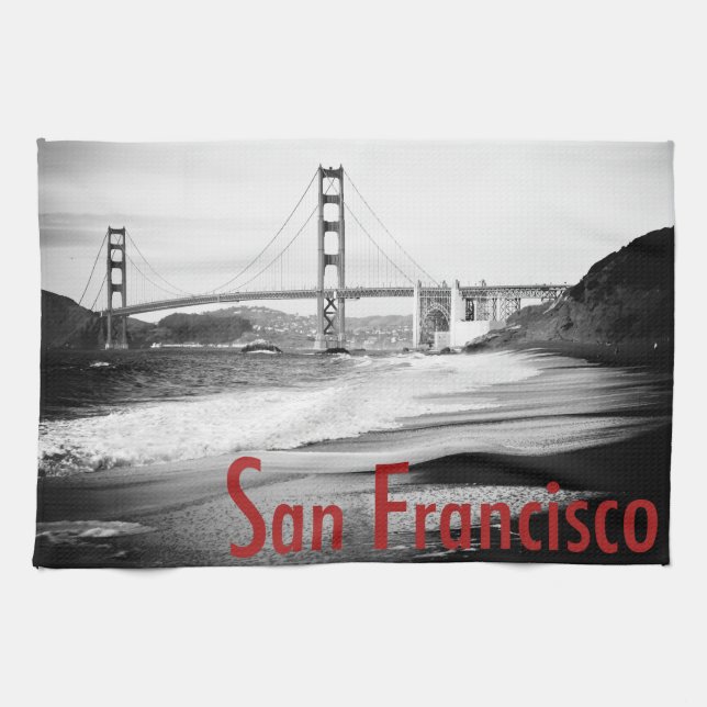 Golden Gate Bridge, San Francisco Tea Towel (Horizontal)