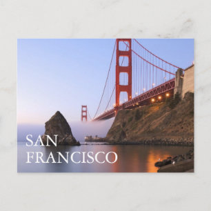 Golden Gate Bridge San Francisco Thank You Postcard