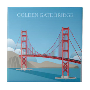 Golden Gate Bridge San Francisco Tile