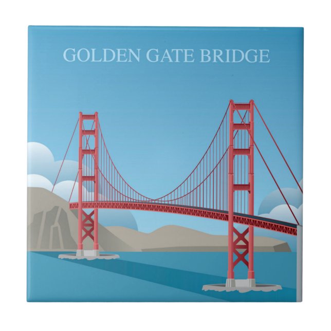 Golden Gate Bridge | San Francisco Tile (Front)