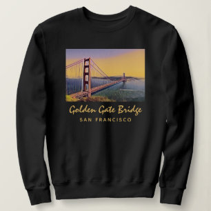 Golden Gate Bridge San Francisco Vintage Painting Sweatshirt