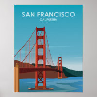 Golden Gate Bridge San Francisco Vintage Travel
