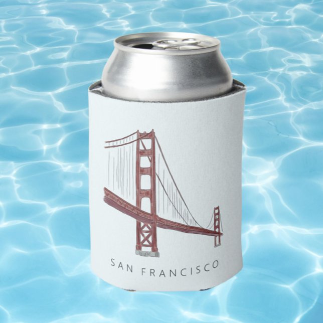 Golden gate bridge San Francisco Wedding Can Cooler (Creator Uploaded)