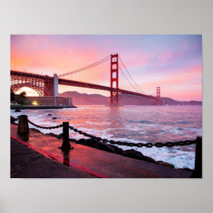 Golden Gate Bridge, scenic photograph, Poster