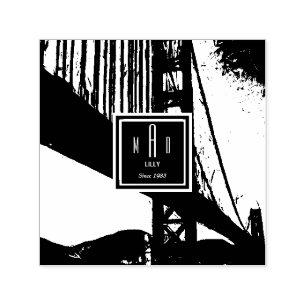 Golden gate bridge self-inking stamp