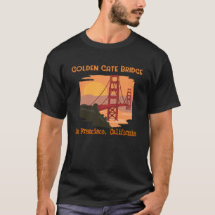 Golden Gate Bridge Souvenir, San Francisco Califor T-Shirt