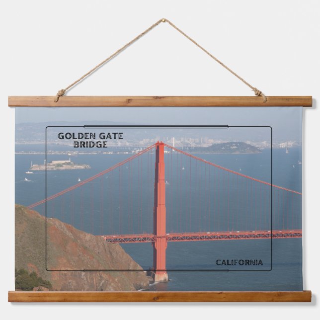 Golden Gate Bridge Splendour Hanging Tapestry (Front)