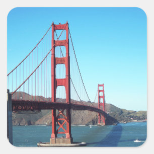 Golden Gate Bridge Square Sticker
