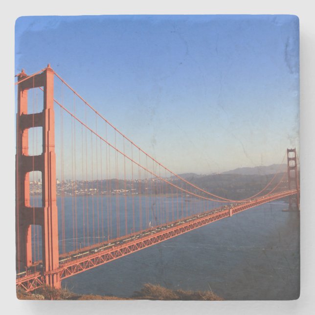 Golden Gate Bridge Stone Coaster (Front)