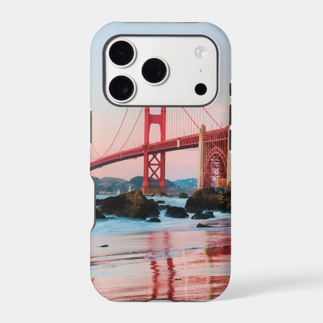 Golden gate bridge throw pillow (Back)
