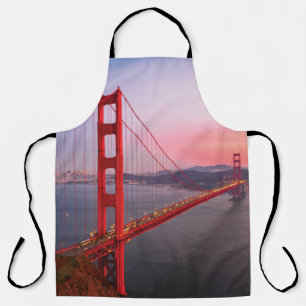 Golden gate bridge throw pillow apron