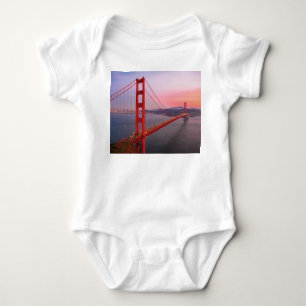 Golden gate bridge throw pillow baby bodysuit