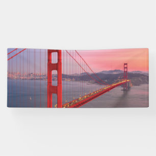 Golden gate bridge throw pillow banner