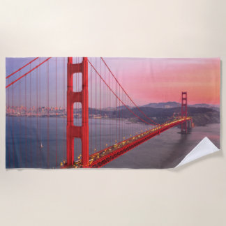 Golden gate bridge throw pillow beach towel
