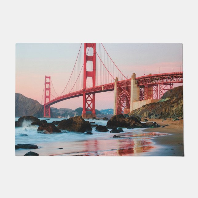 Golden gate bridge throw pillow doormat (Front)
