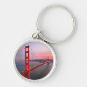 Golden gate bridge throw pillow key ring