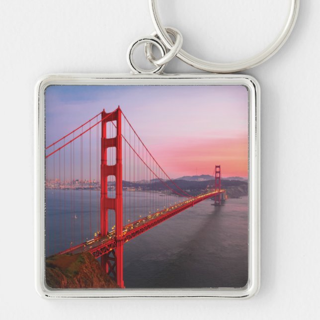 Golden gate bridge throw pillow key ring (Front)