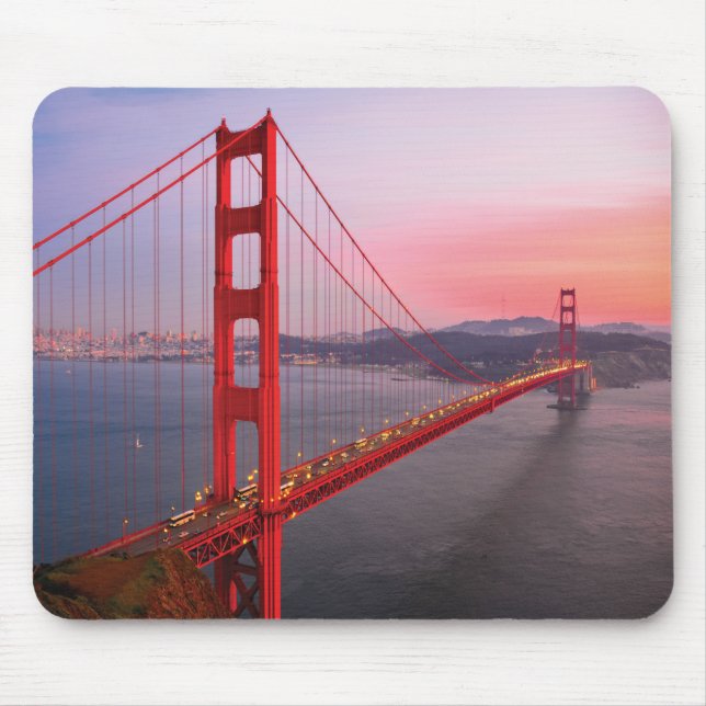 Golden gate bridge throw pillow mouse mat (Front)