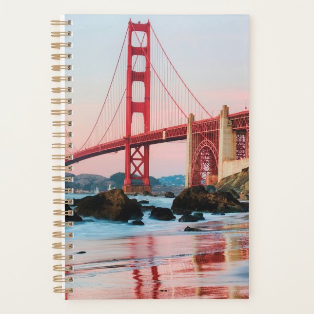 Golden gate bridge throw pillow planner (Front)