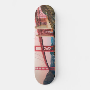 Golden gate bridge throw pillow skateboard