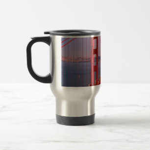 Golden gate bridge throw pillow travel mug