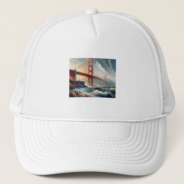 Golden Gate Bridge,  Trucker Hat (Front)
