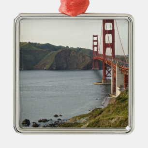 Golden Gate bridge with view to Marin County Metal Tree Decoration