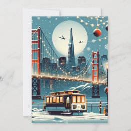 Golden Gate Holiday Magic San Francisco Christmas Card