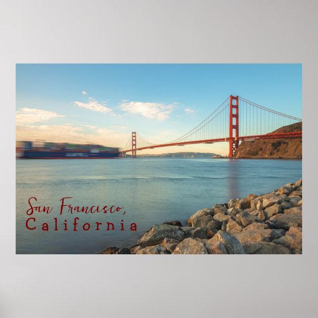 Golden Gate Morning Poster (Front)