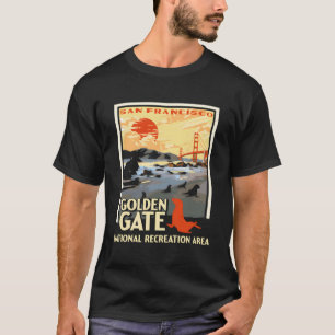 Golden Gate National Rec Area Park Vintage San Fra T-Shirt