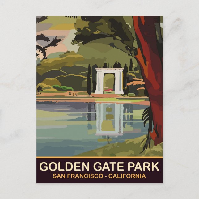 Golden Gate Park, San Francisco, California Postcard (Front)